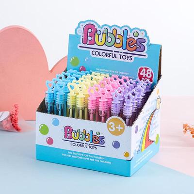 Mini Baguette à Bulles Incassable Cœur & Étoile - Colorée, Portable, Plusieurs Styles pour Enfants