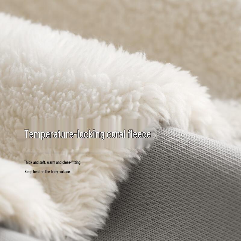 Balabala Kids' Hooded Coral Fleece Winter Coat