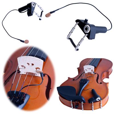 High Quality Violin Pickup Easy To Mount Adjusting Placement Violin Bridge Pickup Violin Accessories for Violin/Viola