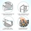 4 Tiers Cupboard Storage Shelf Spice Rack Storage Rack No-Drilling Spice Seasoning Organizer Space Saving for Small Can Storage