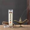 Aladdin's Magic Lamp Incense Burner Alloy Plate Incense Burner Agarwood Sandalwood Tent Incense Tea Ceremony Ornaments
