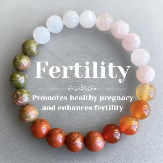 Natural Stone Beaded Bracelets Semi-Precious Gemstones Beaded Bracelets Healing Stretch Round Bead Bracelets for Men Women