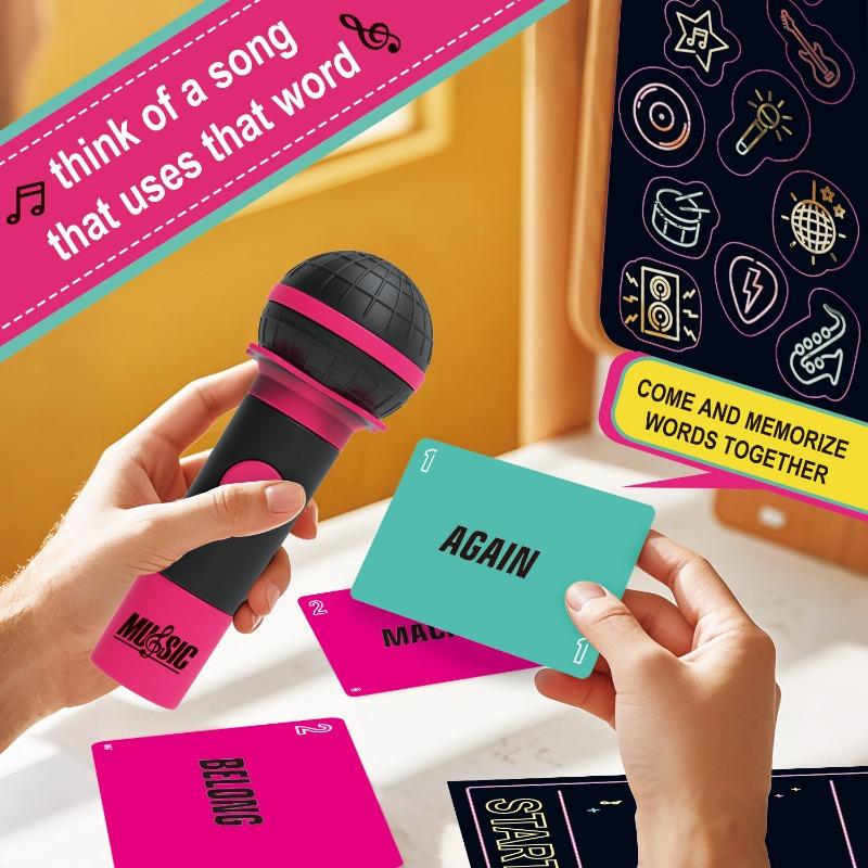 1SET Lucky Egg Exciting Grab The Mic Bad Singer Board Game Cards