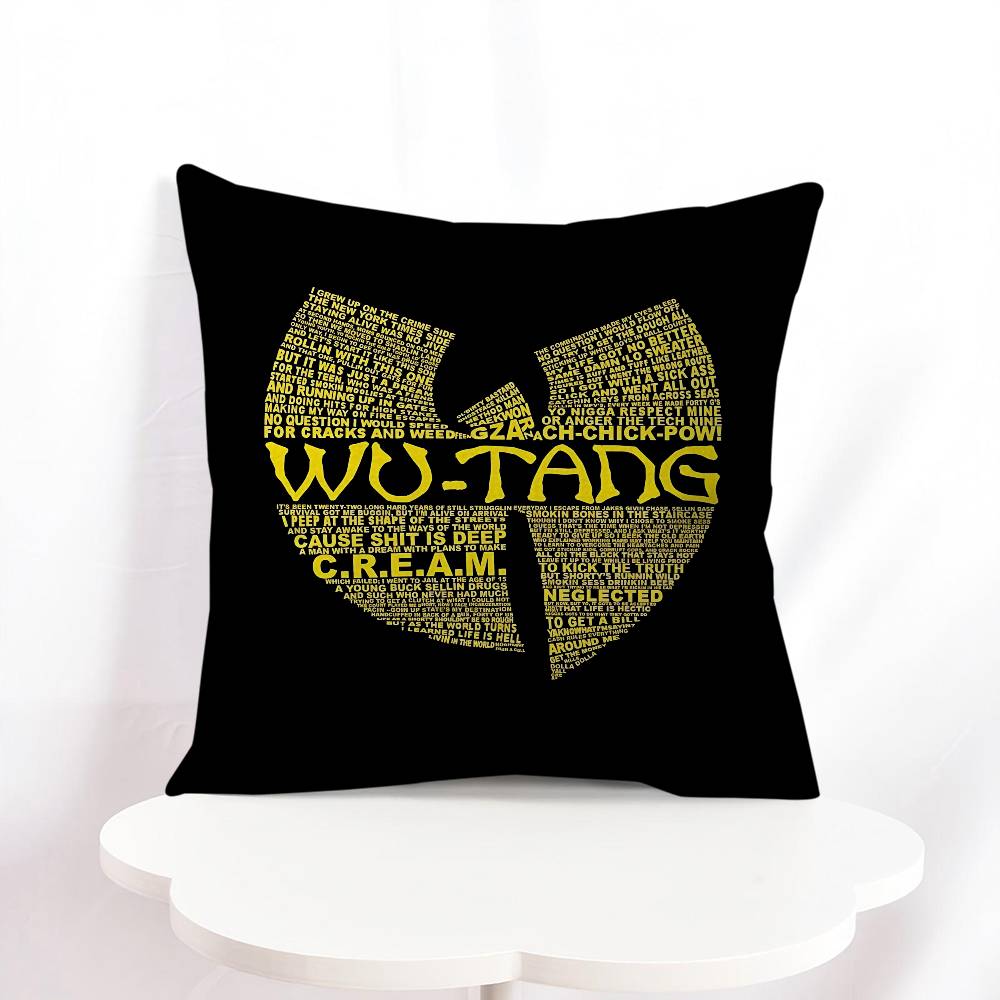 Wu T-Tang Clan Logotyp Lönndesign Kuddfodral Glad Höstskörd Dekorations Högtidsdekor Kuddöverdrag