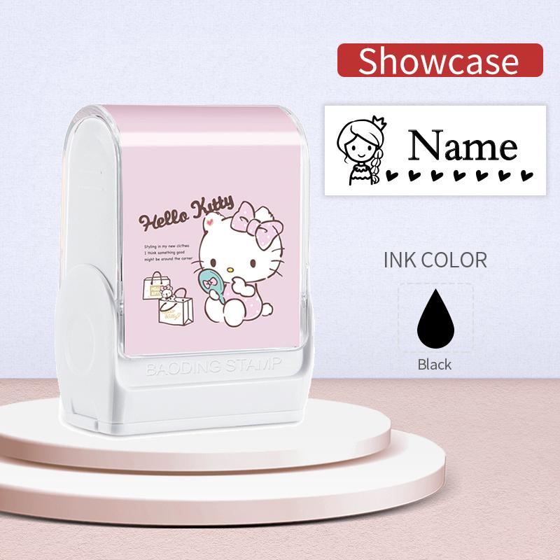 

Personalized Hello Kitty Name Stamp - Waterproof Ink Durable Labels for School Supplies Organizing, Christmas Gifts & Daily Use