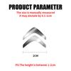 GEFR3 5/10Pcs Car Interior Nickel Badge Stickers Phone Key Decoration For Citroen C4 Picasso Xsara C5 Aircross Cactus C1 C3 C6 Elysee