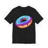 Artistic Purple Blue Gradient Dripping Donut Shirt - Space Shirt - Donut Shirt