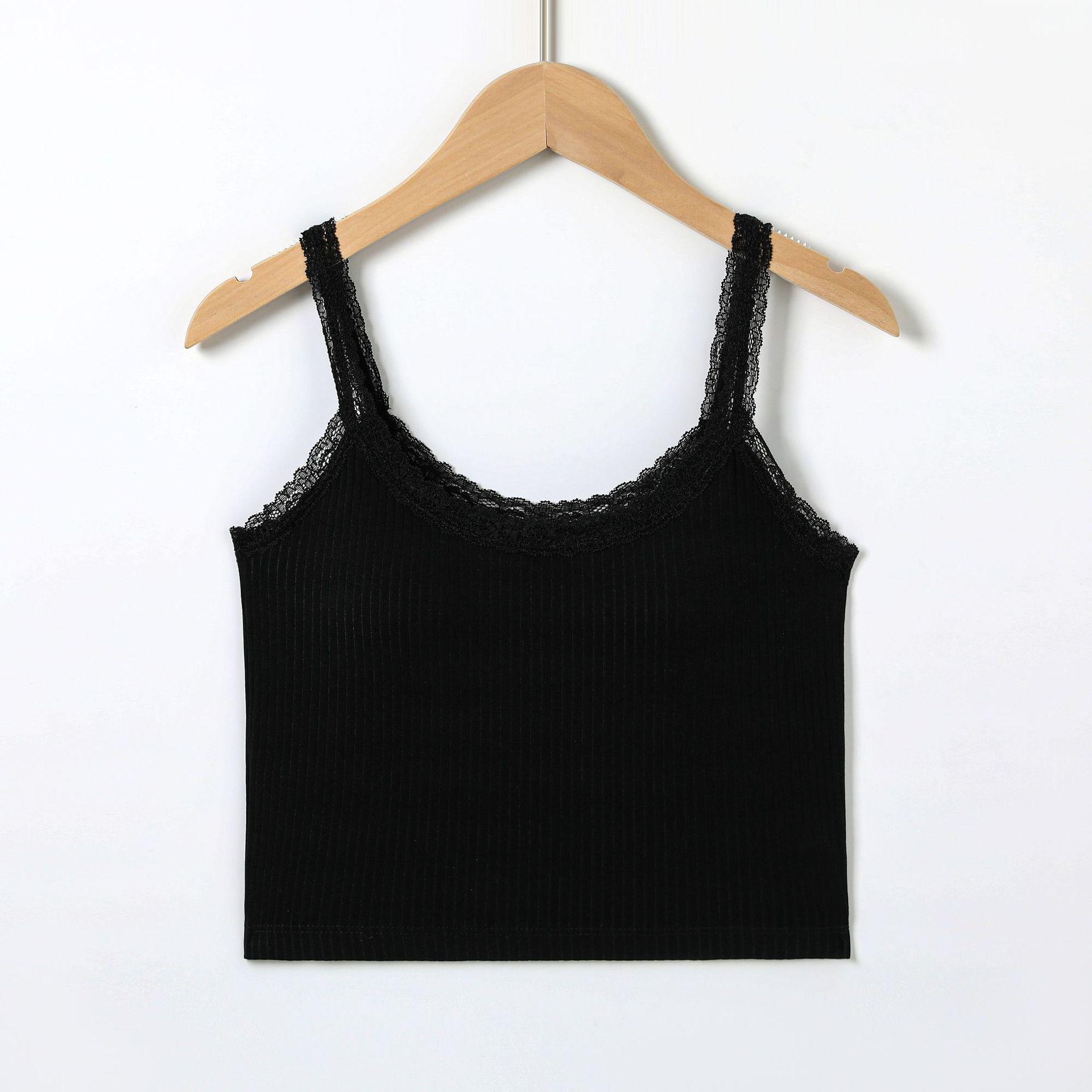 Lace Back Camisole Bra with Chest Pads - Women s Lingerie & Outerwear Large