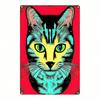 1pc Abstract Owl Metal Sign, Modern Minimalist Wall Art, 8x12 Inch Iron Plate Decorative Painting, Durable 2D Flat Indoor Decor