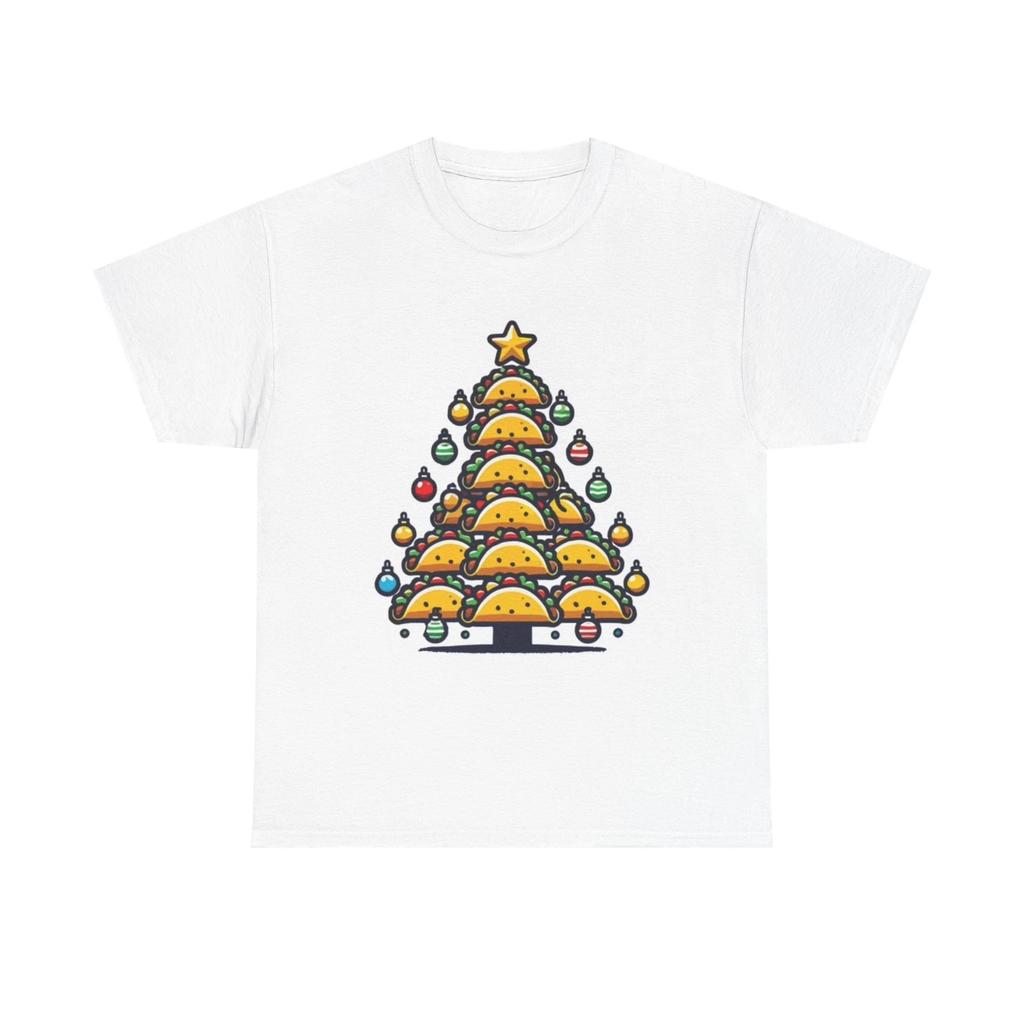 Men's and Women's T-shirts Taco Christmas Tree Funny