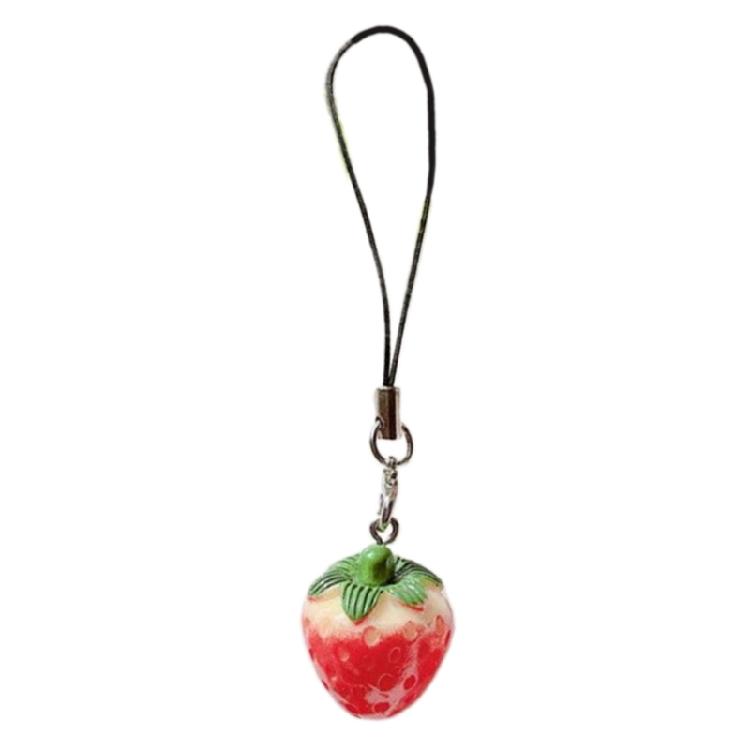 

Strawberry Keychain Pendant Creative Simulation Tomato Key Rings Bag Ornaments