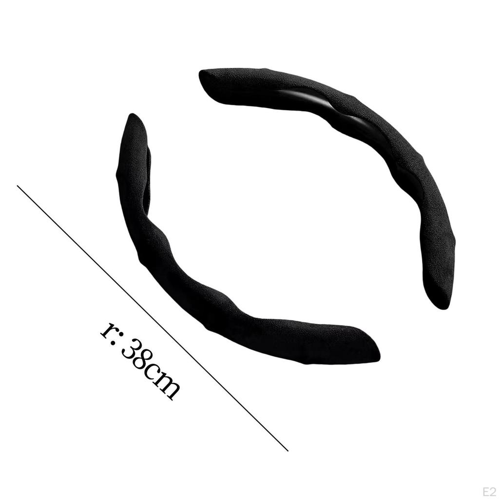 Car Steering Wheel Cover ,Auto Interior Accessories, 15" Comfortable Smooth Edge Durable High