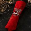 Metal Napkin Holders for Table Christmas Deer Ring Alloy Elk Holder Holiday Elegant Settings New Year Ring Winter Party Festive Dining Decoration