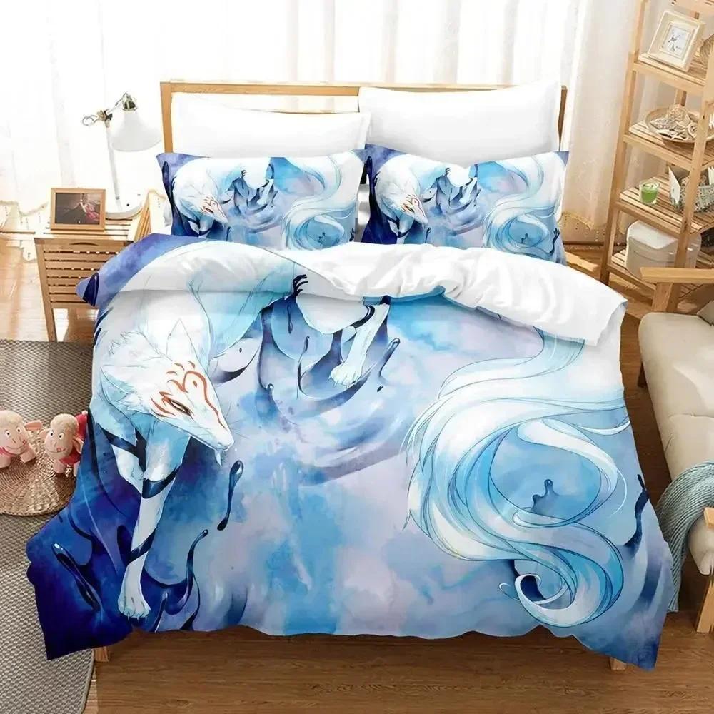 New Natsume's Book of Friends Bedding Set Single Twin Full Queen King Size Bed Set Adult Kid Bedroom Duvet cover Sets  Bed