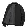 Men's Stand-Collar Casual Print Jacket: Classic, Loose, Plus Size for Middle-Aged Dads