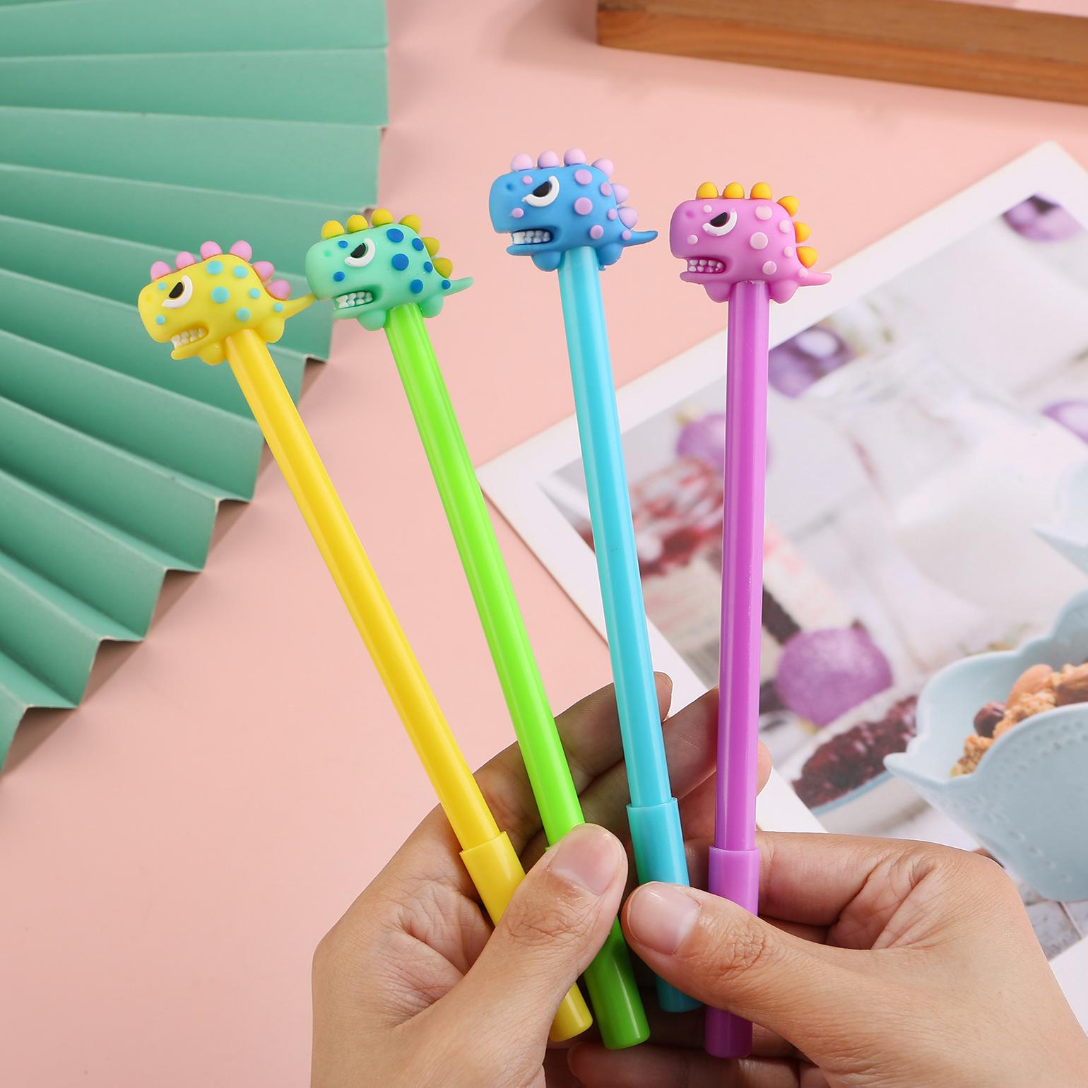 

1 шт. Креативные милые мультяшные ручки-динозавры Kawaii Офисные 0,5 мм Черные чернила Ручка для подписи Учебные школьные принадлежности для студентов Random style1Pc