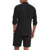 Men's Summer Hawaiian  Button Shirt Shorts Set