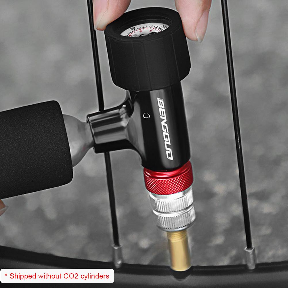 Mini Bicycle Pump with Sponge Cover Portable Tire Inflator Schrader & Presta Valve CO2 Bike Tire Inflator Cycling Accessories