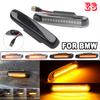 2pcs Smoked Black Led Dynamic Turn Signal Light Side Fender Marker Sequential Indicator Lamp Trim For BMW 3 Series E46 1997-2001Turn Signal 2