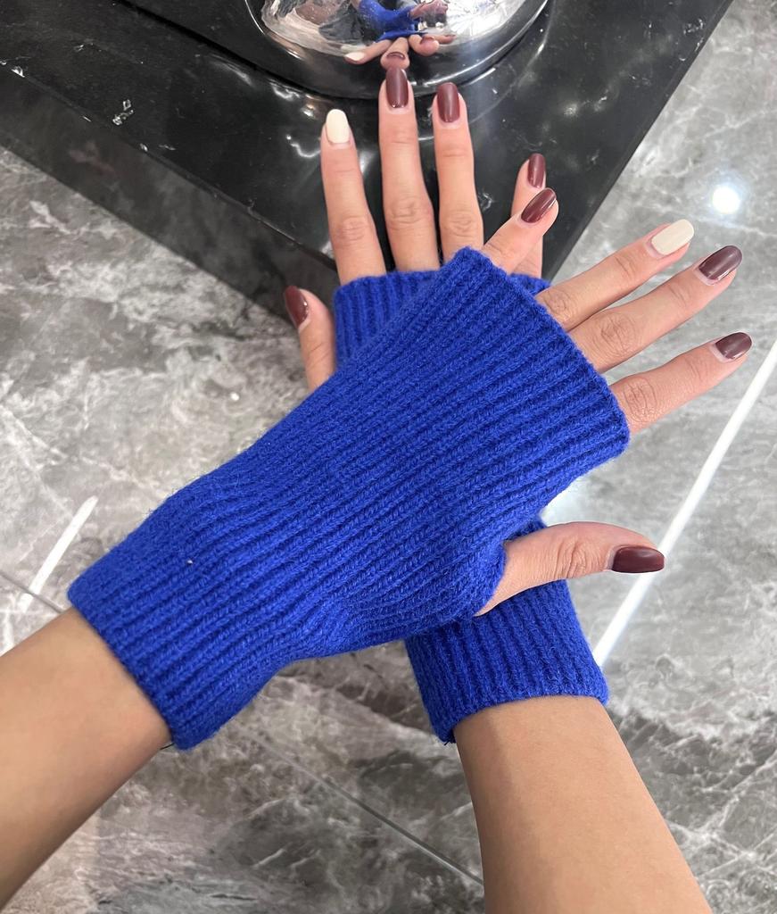 Winter Warme Handschuhe, Modische Gestrickte Fingerlose Ärmel, Falsche Ärmel