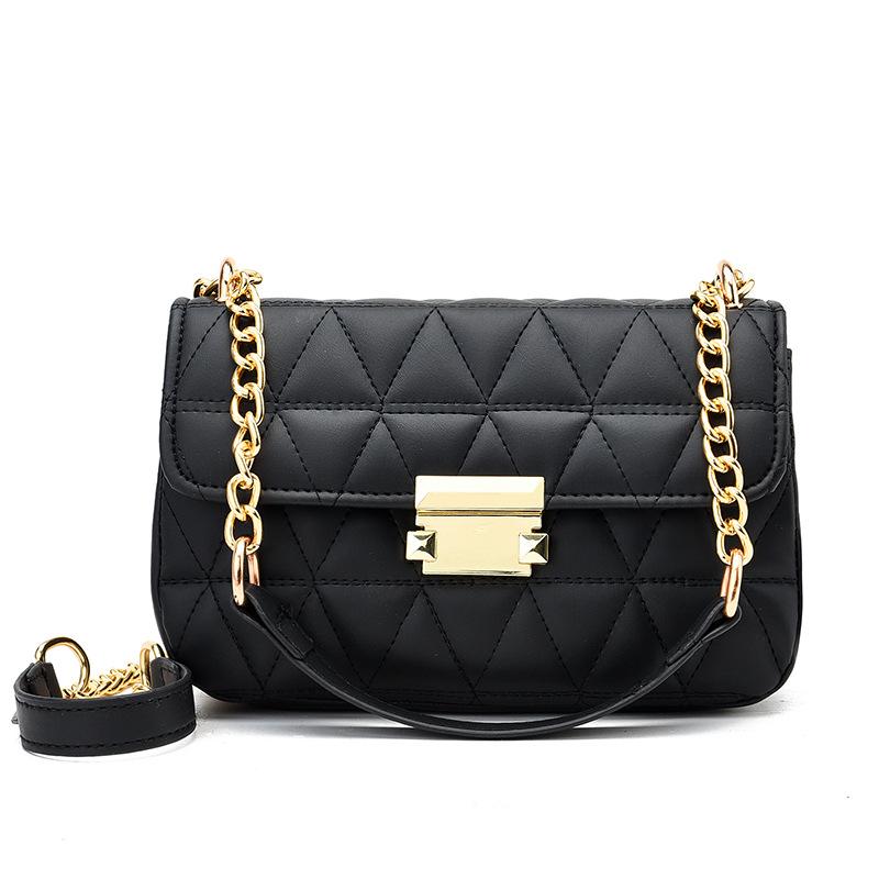 Small Bag Women's Bag Fashion All-match Texture One-shoulder Chain Messenger Bag