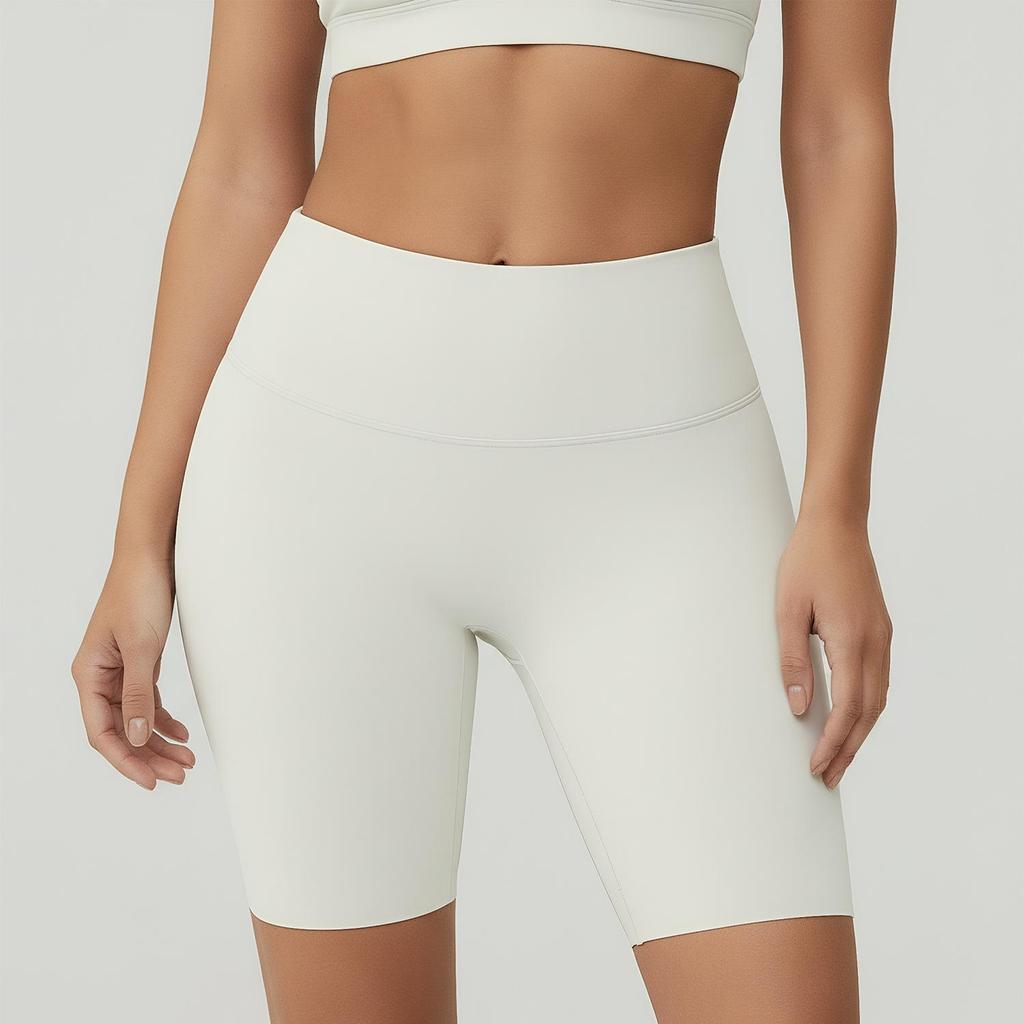 Hochelastische, hochgeschnittene, mittellange Yoga- und Radlerhose für Damen