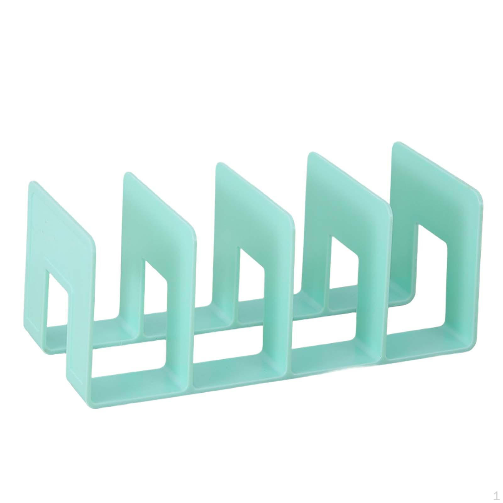 Акриловые подставки для книг, 4 отделения, стойка для хранения книг, прочная многофункциональная сумка для