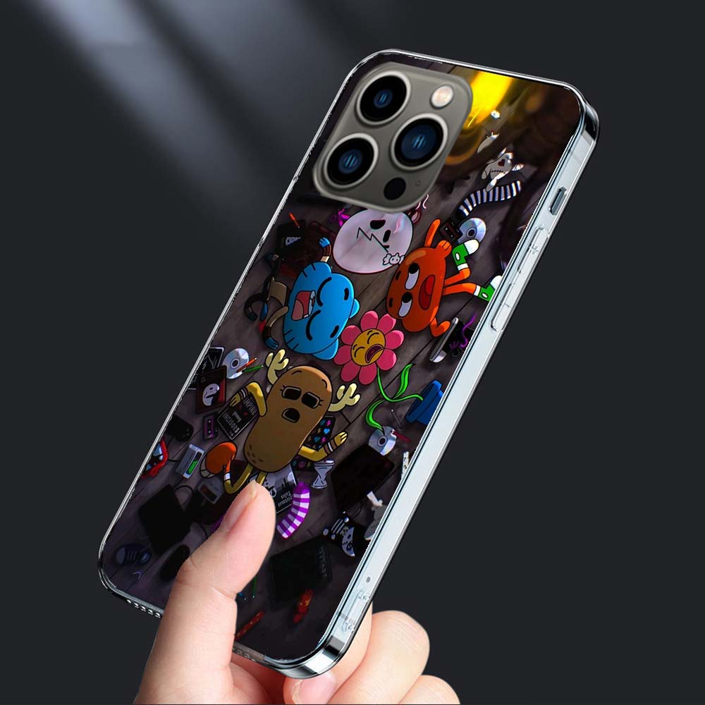 Cartoon The Amazing World of Gumball Phone Case For Iphone 16E 15 Pro 14 Plus 17E 16 17 Pro Max Air 11 12 13 Mini Shockproof