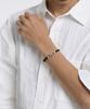 Cream Soda Lab Infinity Chain Leather Strap Bracelet