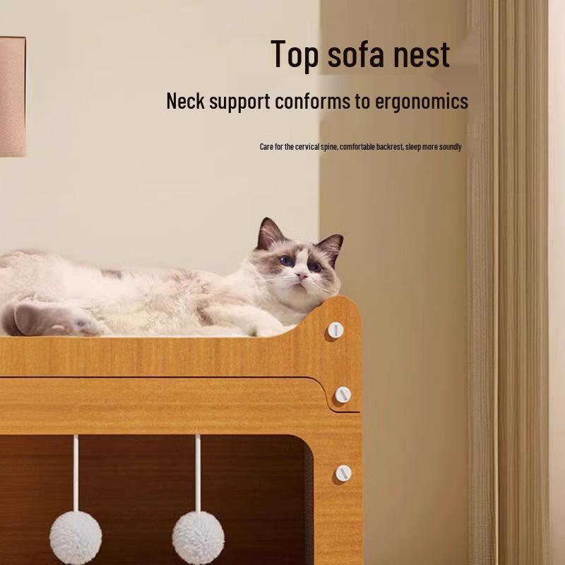 Durable Cat Scratching Board & Bed: All-Season, Anti-Scratch Sofa for Cats