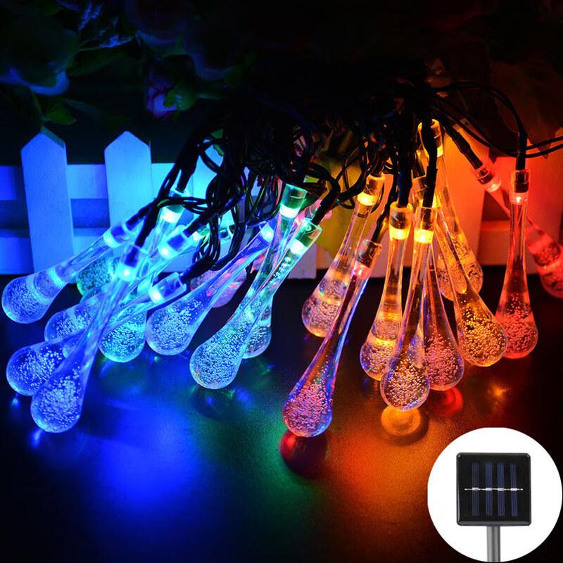 Solar Butterfly LED Outdoor String Lights