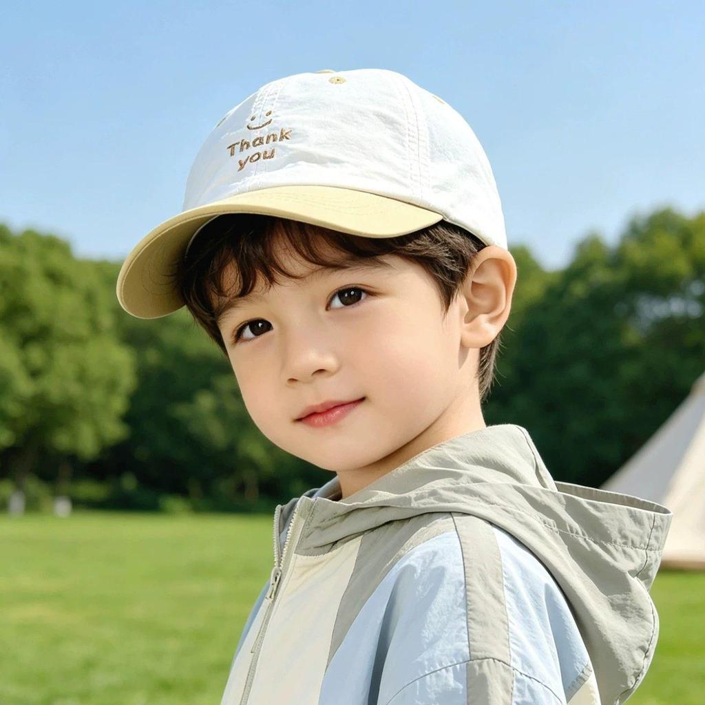 Kids' Quick-Dry Summer Baseball Cap - Breathable Sun Protection, Boy's Flat Cap, Cool Street Style