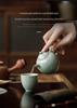 Guānlán Handcrafted Jade Cap Ceramic Teapot: High-Grade Gongfu Tea Brewing Set