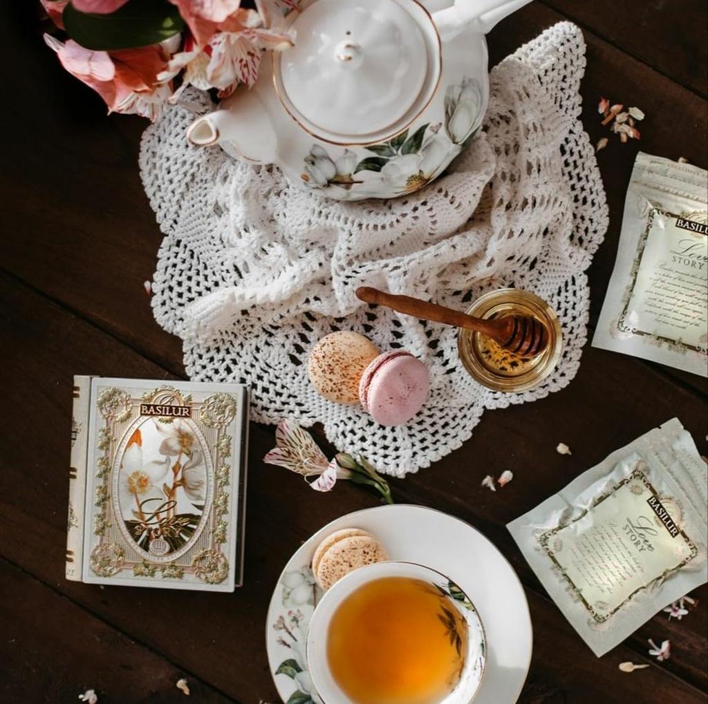 BASILUR TEA Miniature Love Story Pineapple Coconut Flavor Tetra [Tea Gift] Vol.3 & (5 Bags)