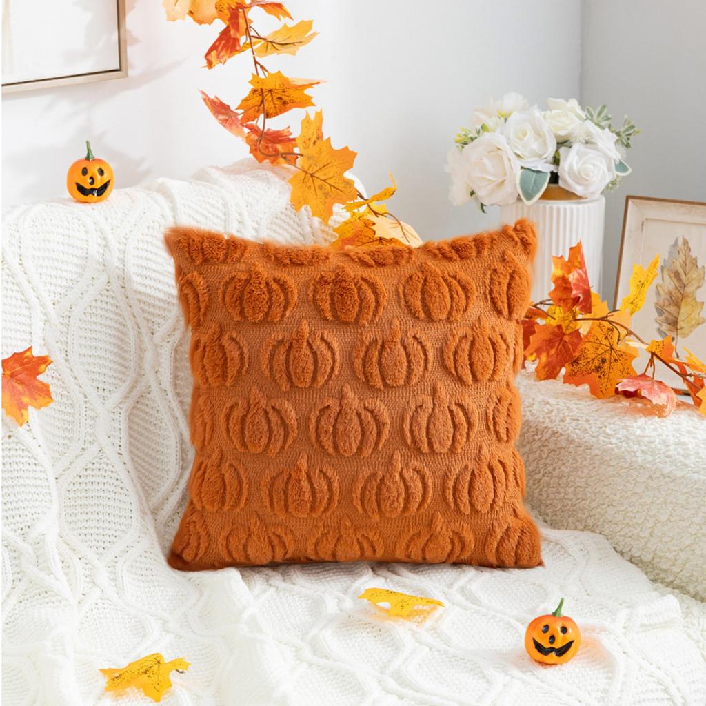 Povlak na polštář Halloween Throw Plyšový polštář Zábavná sváteční dekorace Potah na polštář do obývacího pokoje