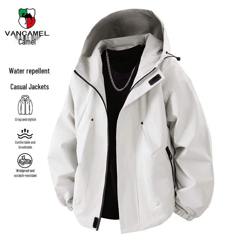 VANCAMEL Men s Outdoor Windproof Waterproof Jacket L