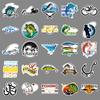 100 Fishing Graffiti Stickers Personalized Hand-painted Non-infringement Decorative Water Cup Fishing Box Stickers