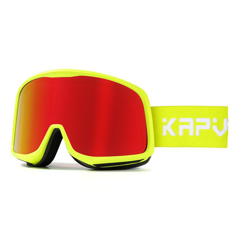 

New KAPVOE Ski goggles with large lenses, windproof and anti-fog, outdoor sports skiing wide-view goggles TK0705-Q-1L-28