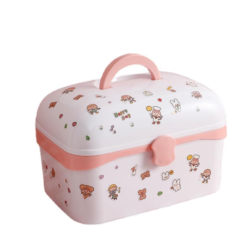 Large-capacity Children's Hair Accessories Storage Box Girl Hairpin Ring Hair Band Cute Rubber Band Head Rope Jewelry Box