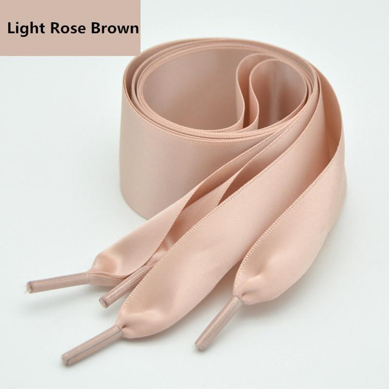 4 cm Brede Satijnen Zijde Lint Strik Schoenveters 80/100/120/160 cm Lengte Sneakers Sportschoenen Witte Schoenen Veters 180 cm beige