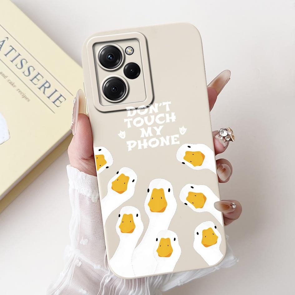 For Xiaomi Poco X5 Pro 5G Case Fashion Butterfly Daisy Flowers Soft Silicone Cover For Xiaomi PocoX5 X5Pro Full Protection Funda