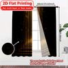 2D FLAT PRINTING 2pcs Curtains (Without Rod) Musical Curtain Design Women is Day Festival Minimalist Curtains Polyester Easy