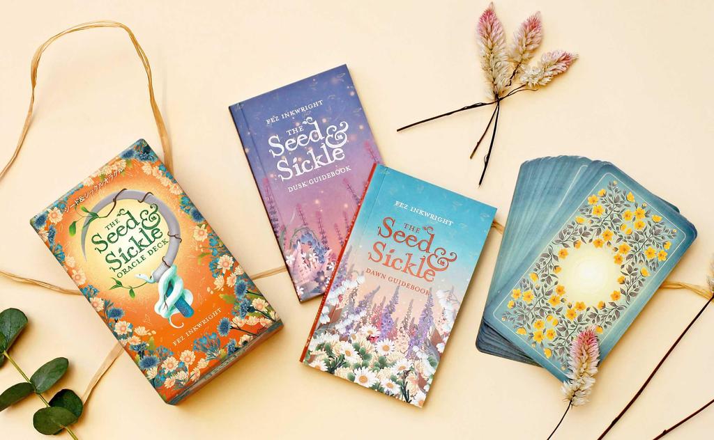 I.I.J Oracle Cards Seed & Sickle Oracle Cards, Japanese Edition, Affirmations, Fortune Telling, Japanese Instruction Manual Included, Authentic