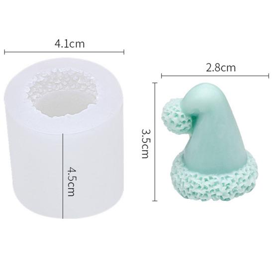 Kuchenform, Lebensmittelqualität, antihaftbeschichtet, wiederverwendbar, vielseitig einsetzbar, leicht zu lösen, dekorative Silikon-Weihnachtshut-Form, Kuchenform, Seife, Backwerkzeuge für Zuhause