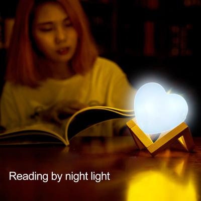 Lampada a forma di cuore con luce a forma di borsa, 2 modalità, sensore tattile regolabile