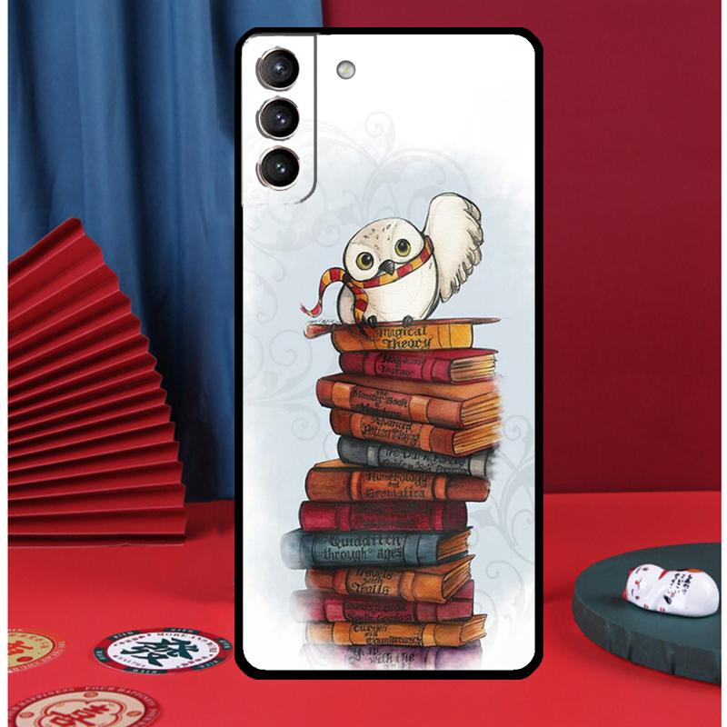 Read Books illustration Phone Case For Samsung Galaxy S24 Ultra S9 S10 S20 FE S21 S22 S23 Plus S25 Ultra Back Cover