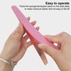 Half Moon Stainless Steel Nail File Base with Disposable Pad Function for Hygienic Professional Quality Home Manicures