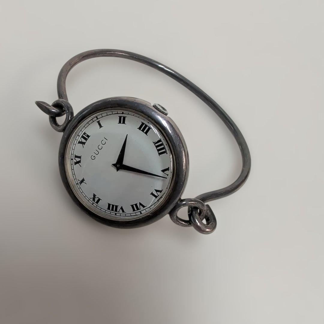 Used GUCCI bangle watch white dial