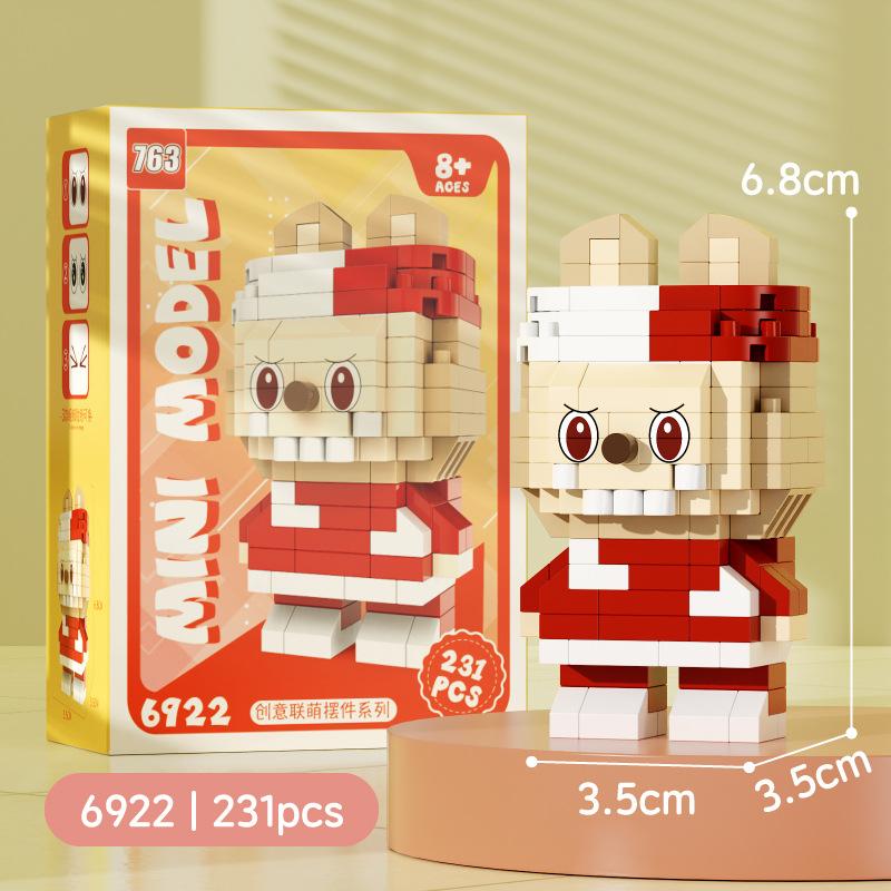 

Rabub мультфильм кукла строительный блок алмазные мелкие частицы головоломка сборка игрушка