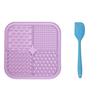 Silicone Pet Slow Feeder Mat with Suction Cup - Non-slip Licking Plate for Dogs and Cats